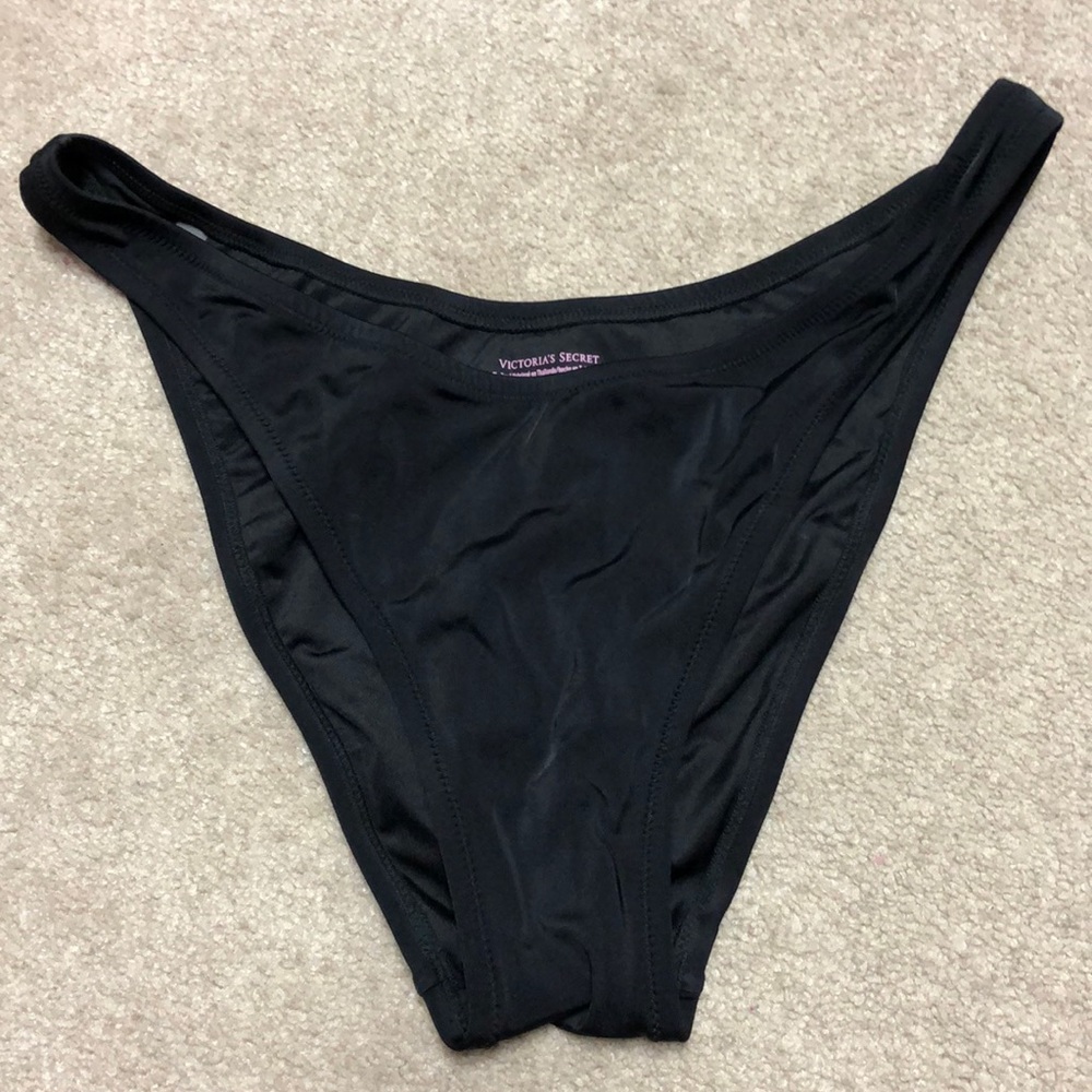 Victoria’s Secret Swim Bikini Bottoms Black NWOT